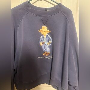 Ralph Lauren women’s Navy Sweater with Bear Design
